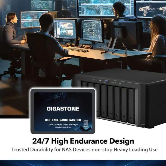 Alt view image 3 of 5 - Gigastone 1TB NAS SSD Drive (12-Pack) 24/7 Durable TLC High Endurance RAID Data Storage Network Attached Storage 2.5" SATA Internal Solid State Hard Drives