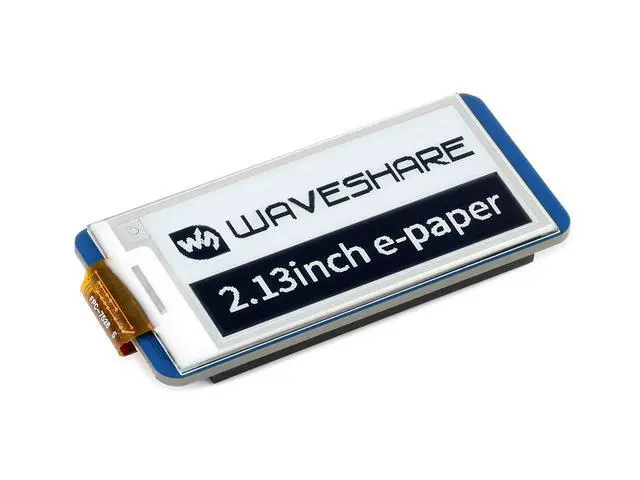 Alt view image 2 of 5 - waveshare 2.13inch E-Paper E-Ink Display Module for Raspberry Pi Pico 250×122 Pixels Black/White Partial Refresh Support with SPI Interface