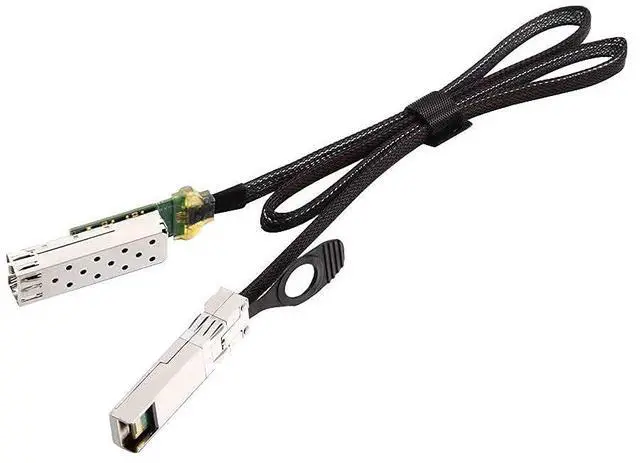 Alt view image 4 of 5 - 10Gtek 10G SFP+ to SFP+ Extender Cage with EEPROM on Cage Side, 3M Flat Cable in Nylon Jacket, 30AWG, 30cm