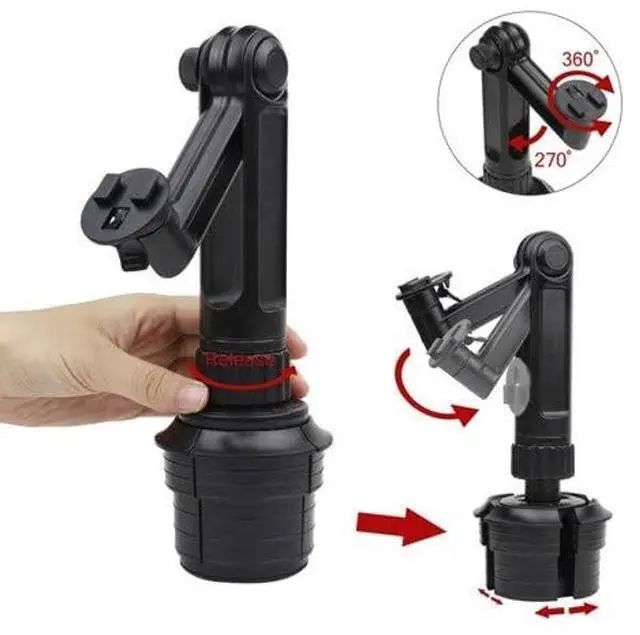 Alt view image 5 of 5 - ChargerCity LongArm Xtreme Tablet Beverage Drinks Cup Holder Mount for All Tablet Like Apple iPad PRO Air Mini Galaxy Tab Surface Pro Slate