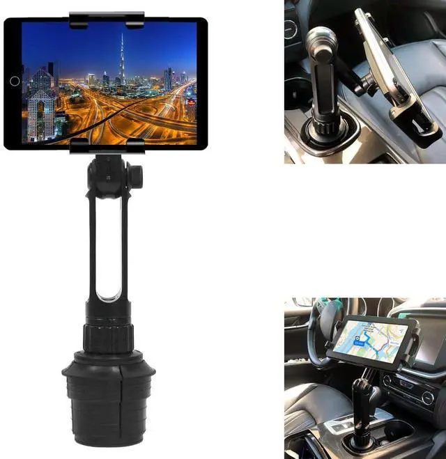 Alt view image 2 of 5 - ChargerCity LongArm Xtreme Tablet Beverage Drinks Cup Holder Mount for All Tablet Like Apple iPad PRO Air Mini Galaxy Tab Surface Pro Slate