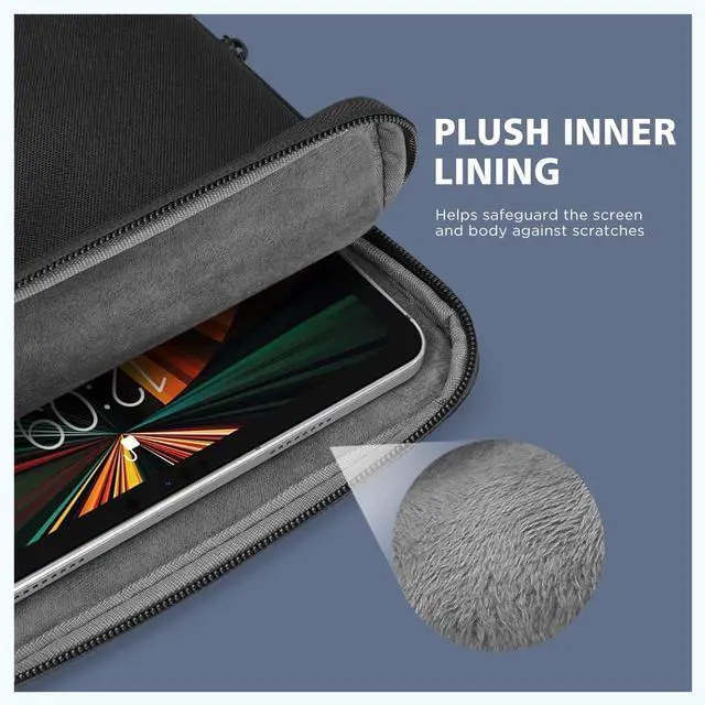 Alt view image 4 of 5 - NIDOO 14 inch Laptop Sleeve Protective Computer Carrying Case Bag for 14" ThinkPad E14 Gen 4/ T14s Gen 5/ ThinkPad X1 Carbon Gen 12/14" MacBook Pro M4 M3 / Asus ZenBook 14/13.5" Surface Laptop 6 5