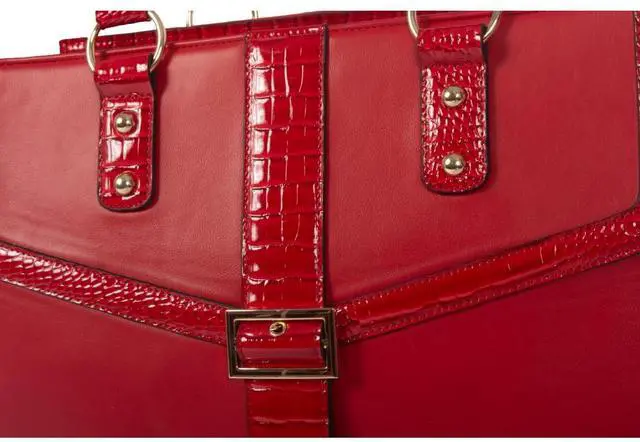 Alt view image 3 of 5 - JKM & Company Rolling Laptop Bag for Women | Designer Wheeled Briefcase | Fits 13-17" Laptops | Office Travel Computer Case (Bella)