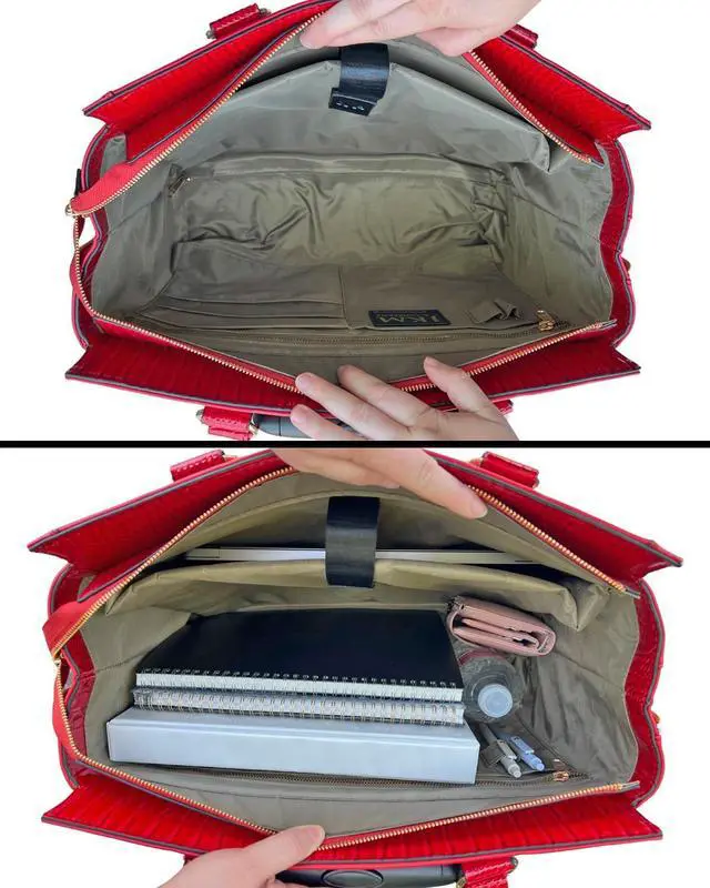 Alt view image 5 of 5 - JKM & Company Rolling Laptop Bag for Women | Designer Wheeled Briefcase | Fits 13-17" Laptops | Office Travel Computer Case (Bella)