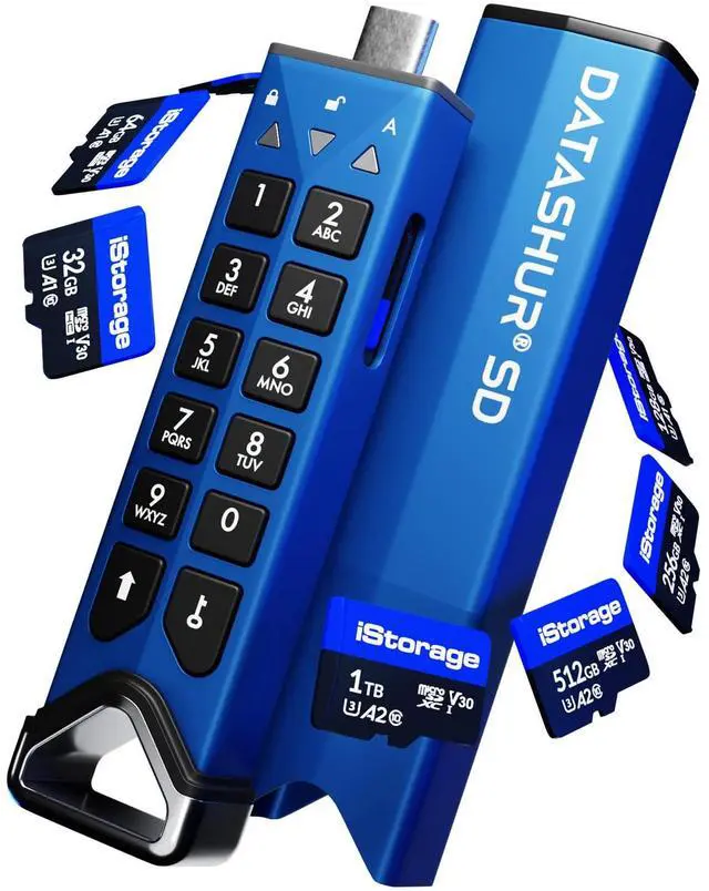 Alt view image 4 of 4 - iStorage MicroSD Card 1TB Encrypt Data stored on iStorage MicroSD Cards Using DatAshur SD USB Flash Drive Compatible with datAshur SD Drives only