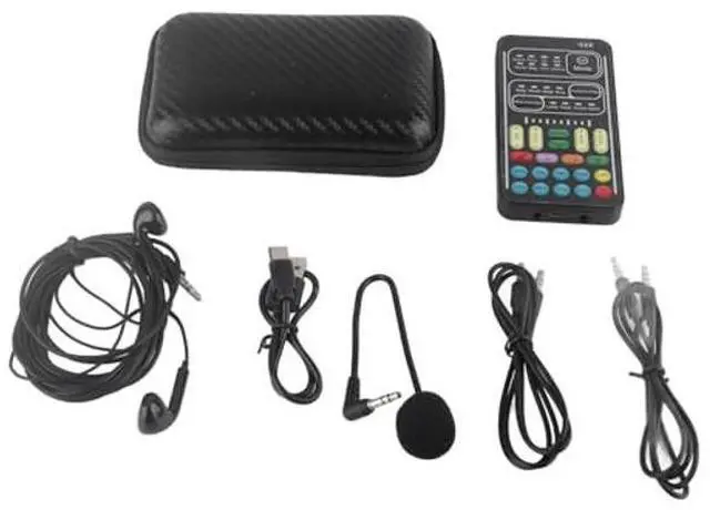 Alt view image 3 of 5 - Voice Changer Handheld with 8 Sound Effects, Plug and Play High Compatibility, Compact Size for PC Mobile
