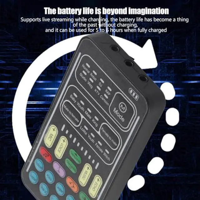 Alt view image 4 of 5 - Voice Changer Handheld with 8 Sound Effects, Plug and Play High Compatibility, Compact Size for PC Mobile