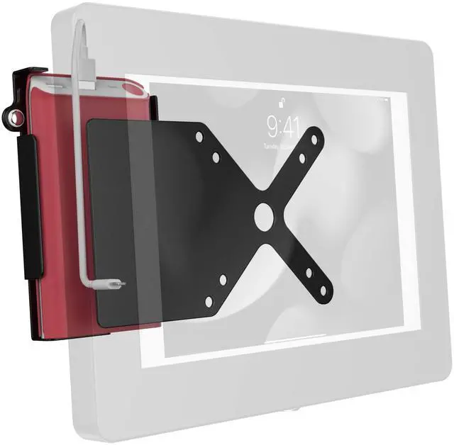 Main image of Add-On Power Bank Holder  CTA Add-On VESA-Compatible Power Bank Holder That Attaches to CTA Tablet Enclosures or Other Compatible CTA Mounting Plates - Black - (ADD-PBVESAB)