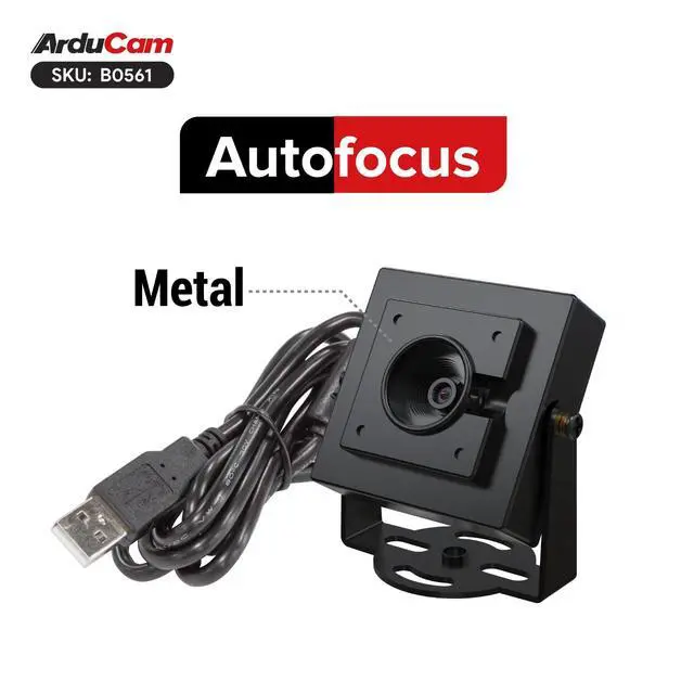 Alt view image 4 of 5 - Arducam 16MP USB Camera Module, AutoFocus Lightburn Camera, Support Digital PTZ, Compatible with Windows, Linux
