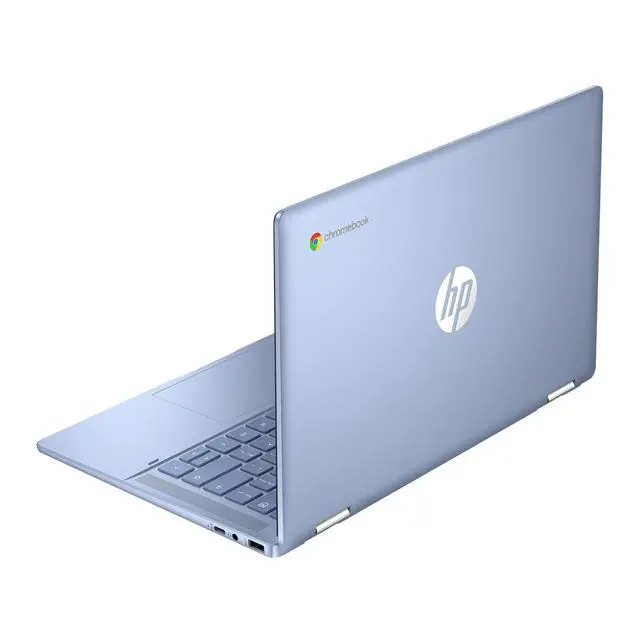 Alt view image 4 of 5 - HP Chromebook x360 14 inch FHD IPS Touch 2-in-1 Laptop, Intel Processor N100, 4GB RAM, 64GB eMMC, Chrome OS, Sky Blue, 14b-cd0130wm