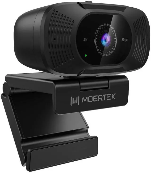 Main image of 4K Webcam with Microphone, 1080P 60fps Webcam for PC, 8MP UHD 92° Wide Angle Len, Automatic Light Correction, USB Camera with Privacy Cover, External Computer Camera for Business Meeting/Video Call