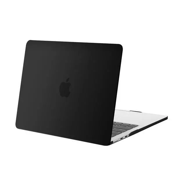 Alt view image 2 of 5 - MOSISO Compatible with MacBook Air 13 inch Case 2024 2023 2022 Release M3 A3113 M2 A2681 with Touch ID, Protective Plastic Hard Shell Cover & Polyester Vertical Sleeve Case with Pocket, Black