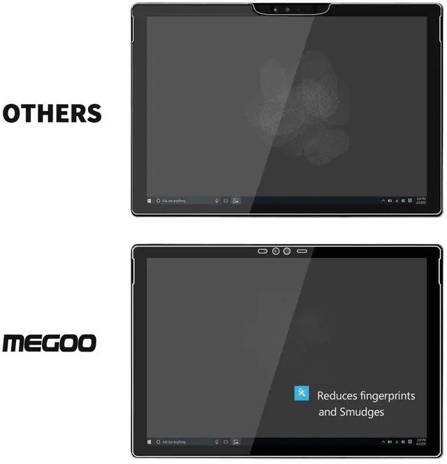 Alt view image 2 of 5 - Megoo Screen Protector for Surface Book 2/ Book1 13.5 Inch (2017-2019),Premium Glass Protector/Scratch resistant/Full protection for Microsoft Surface Book - (NOT for Surface Book 3 13.5 inch)