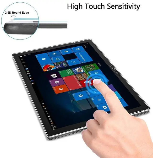 Alt view image 4 of 5 - Megoo Screen Protector for Surface Book 2/ Book1 13.5 Inch (2017-2019),Premium Glass Protector/Scratch resistant/Full protection for Microsoft Surface Book - (NOT for Surface Book 3 13.5 inch)