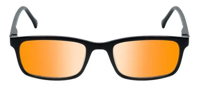 Alt view image 5 of 5 - Medspex M Readers 105 Color Therapy Reading Glasses +4.50 Black/Deep Red Unisex Fluorescent Light Sensitivity Chromotherapy Chakra Healing