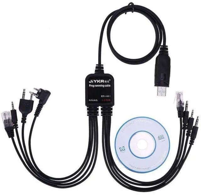 Main image of Master Cables USB Programming Cable 1m Black, Compatible with Ham Radios: Baofeng UV-5R, UV-82, BF888S, UV-9R, BF-F8HP, Kenwood, UV-5R MK2/3/4/5, Motorola, Wouxun, Btech