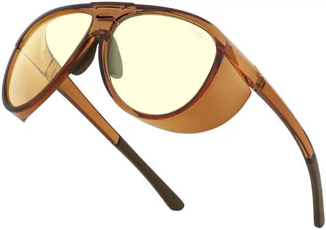 Main image of FEISEDY Yellow Lens Gaming Glasses Blue Light Glasses for Woman Men Computer Gamer Eyeglasses Anti Eyestrain Glare G0095