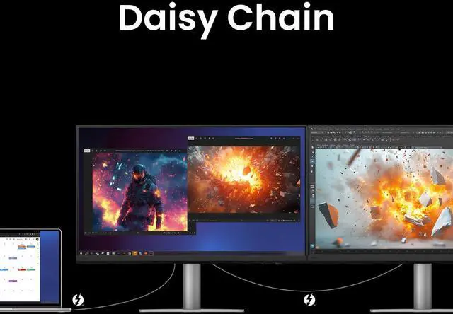 Alt view image 5 of 5 - BenQ PD3226G 32 4K UHD (3840x2160) 144Hz Monitor for Designers, IPS, 95% P3, 100% sRGB, 90W Thunderbolt 4, Software Calibration, KVM, Daisy Chain, Reflection-Free Nano Matte Panel, Height Adjustable