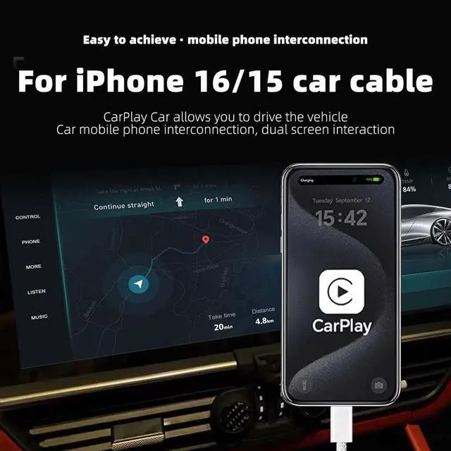 Alt view image 3 of 4 - 10 Pack i Phone 17 Car Carplay Cable USB A to USB Type C Charging Charger for iPhone 17 Air/16E 16 15 Pro Max Plus Data Cord iPad 13 a16 2025 Pro 12.9, Air 5 4 Mini 6,Samsung Galaxy Tab A7 A8 A9 S9 S8