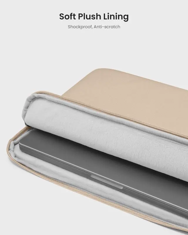 Alt view image 4 of 5 - tomtoc Slim Laptop Sleeve Case for 13-inch New MacBook Air M4/A3420 M3/A3113 M2/A2681, M1/A2337 2025-2018, MacBook Pro M2/M1, Water-Resistant Protective Carrying Case with Accessories Pocket