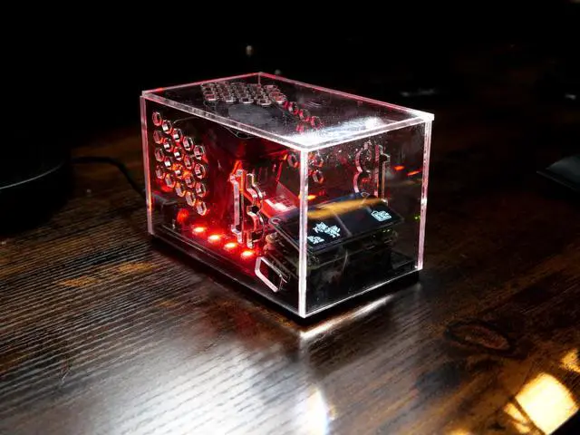Alt view image 2 of 5 - Bitcoin Merch® Mars Lander Solo Bitcoin Miner with Compac F- Up to 300GH/s