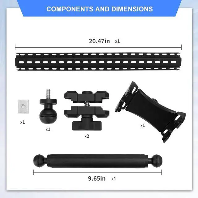 Alt view image 3 of 5 - OUGEDRIVE Tablet Mount for JL JT,Rear Seat Ipad Mount/Phone Holder Compatible with 2018-2023 Jeep Wrangler JL JLU & Gladiator JT&4XE for iPad Pro Air Mini/Galaxy Tab/Kindle Fire HD/Switch OLED