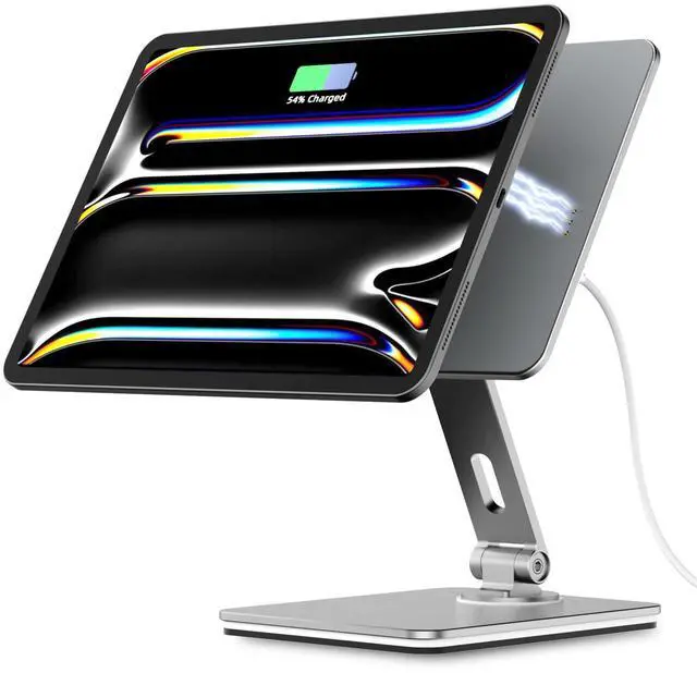 Main image of Magnetic Charging Stand for iPad Pro 11" / iPad Air 11" M2 M3, Foldable Aluminum Alloy Tablet Holder with Magnetic Charging Compatible with IPad Pro 11" 1st/2nd/3rd/4th Gen & i Pad Air 11" 4th/5th Gen