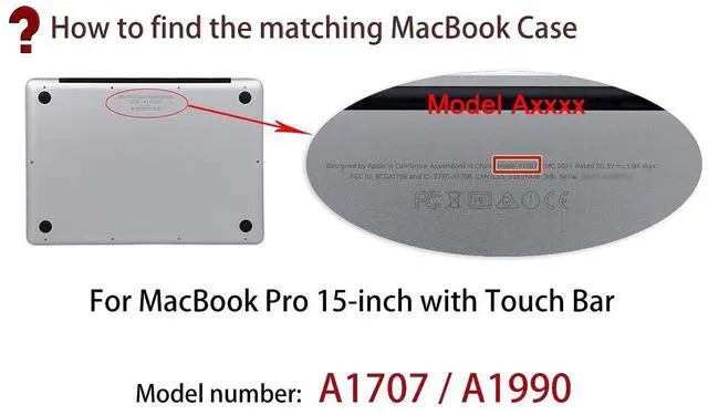 Alt view image 2 of 5 - UESWILL Marble Pattern Hard Case Compatible with MacBook Pro 15 inch with Touch Bar & USB-C 2016 2017 2018 2019 Release Model A1990 A1707, White/Grey