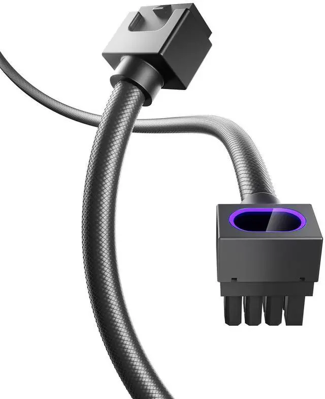 Main image of AsiaHorse Hydrus-8PIN GPU PSU Extension Cable ARGB Light, Copper Wire Power Extension Cable Integrated Minimalist Design, 2000W Power (Whole Set), PC Power Cord for GPU Cable Management & DIY