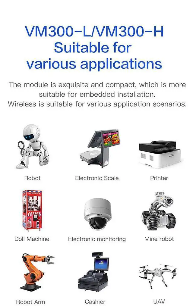 Alt view image 3 of 5 - VONETS WiFi Module/Wireless Ethernet Bridge/Repeater/Mini Router/2.4GHz Hotspot Signal Booster/Extender/Amplifier AP 2 RJ45 Ports, USB/DC Powered for DIY Industrial Engineering Network Devices VM300-L