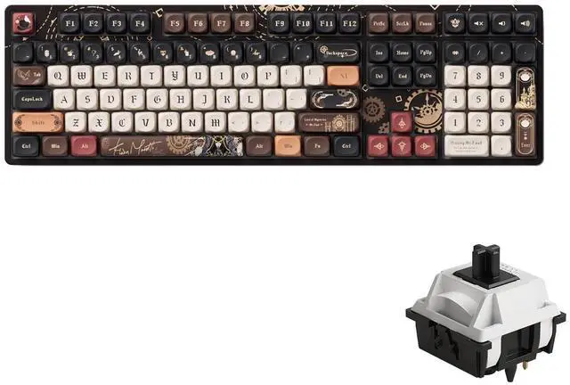 Main image of Akko Wireless Gaming Keyboard The Lord of Mysteries 5108B Plus Hot-Swappable Tri-Mode Mechanical Keyboard RGB Backlight, Piano Pre Lubed Switch