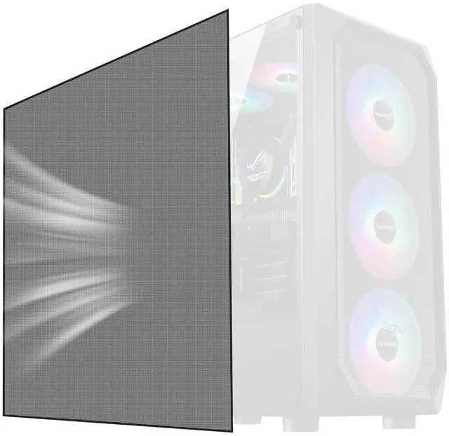 Main image of 500x500mm 19.68inch DIY Computer PC Case and Fans PVC Dustproof Mesh Filter Cover with Magnetic Strip for Computer Chassis Speakers and More