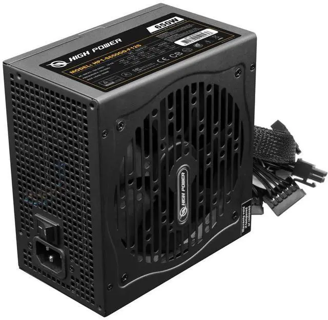 Main image of HIGH POWER 80 Plus Gold Certified PC Computer Power Supply - 650 Watts PSU, Continuous Power ATX 12V V2.3/EPS Active PFC with Whisper Quiet 120mm Fan, Reliable Performance and High Efficiency