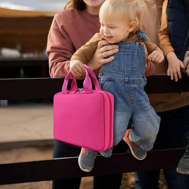 Alt view image 4 of 5 - Gaga city Carrying Bag Compatible with Leapfrog LeapReader System Learn-to-Read 10 Book Mega Pack, Compatible with Leapfrog LeapReader Reading and Writing System, Pink