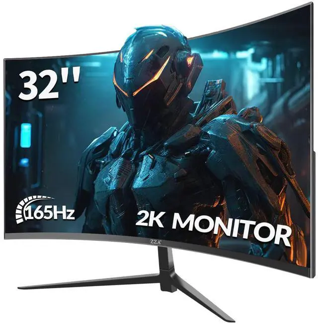 Main image of ZZA 32 Inch Monitor - 2K Resolution, 165Hz/180Hz,1440p Monitor, 1ms Response Time, FreeSync & G-Sync, HDR10, 122% sRGB Coverage, DP/HDMI,32 Inch Computer Monitor VESA Mount Compatible