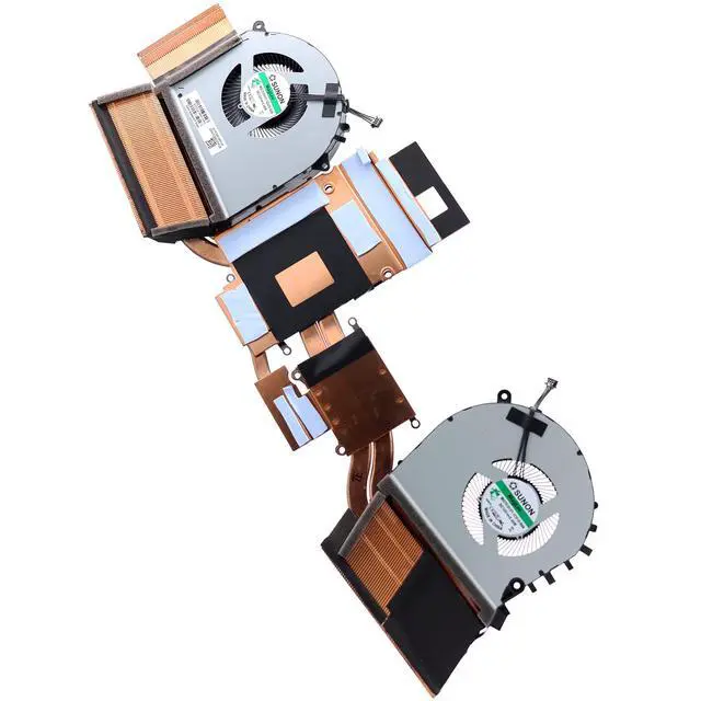 Alt view image 3 of 5 - Deal4GO CPU & GPU Cooling Fan w/Heatsink Thermal Module Assembly L62865-001 Replacement for H P 17-CB 17-CB0030NR 17T-CB0000 with RTX 2070