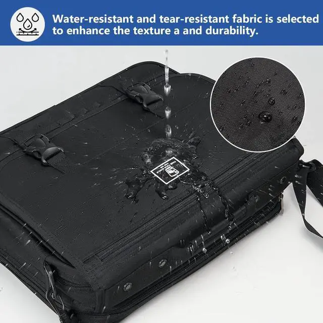 Alt view image 5 of 5 - OIWAS Messenger Bags for Men, 15.6Inch Large Water Resistant Laptop Bag Briefcase Casual Satchel Shoulder Bag for Men College Business Crossbody Bag Work Handbag (black)