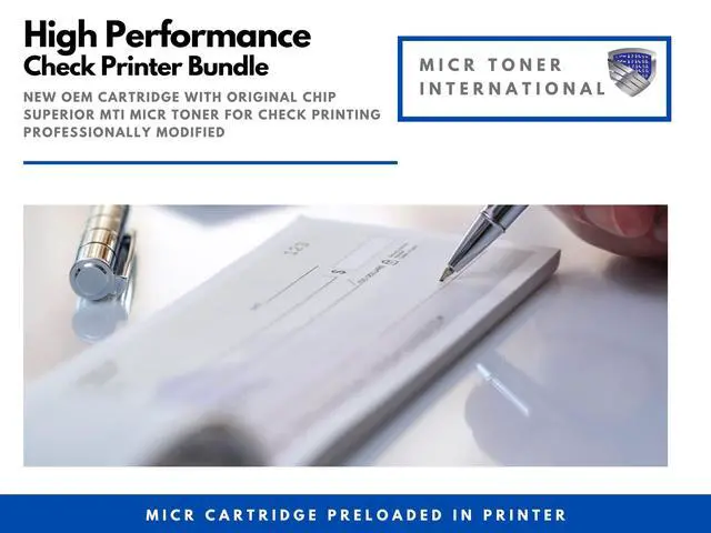 Alt view image 2 of 5 - MTI Laser MA2000W Monochrome B&W Multifunction Check Printer (Print/Copy/Scan), Bundle with MTI OEM Modified TK-1242 MICR Toner Cartridge for Business Check Printing