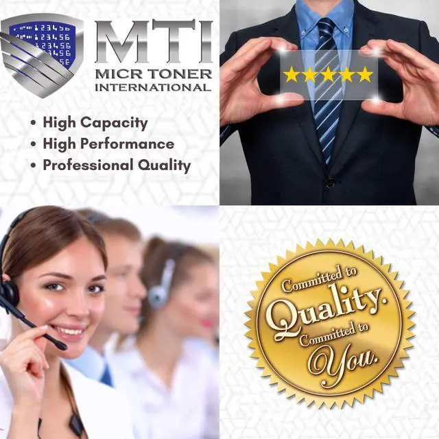 Alt view image 5 of 5 - MTI Laser MA2000W Monochrome B&W Multifunction Check Printer (Print/Copy/Scan), Bundle with MTI OEM Modified TK-1242 MICR Toner Cartridge for Business Check Printing