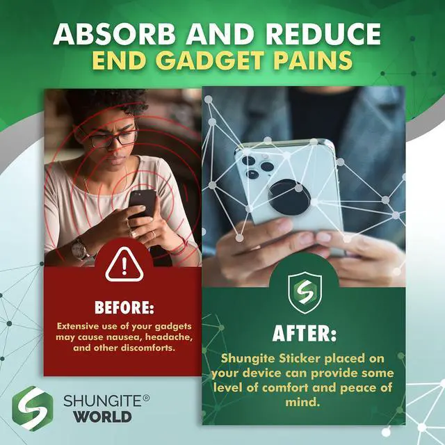 Alt view image 4 of 5 - Shungite World 5 pcs Authentic Shungite Stickers Unpolished 40 mm / 1.57" Genuine Healing Energy Stone Protection Plate for Cell Phone Case Tablet Laptop Computer Noble Gemstone Protector Crystal