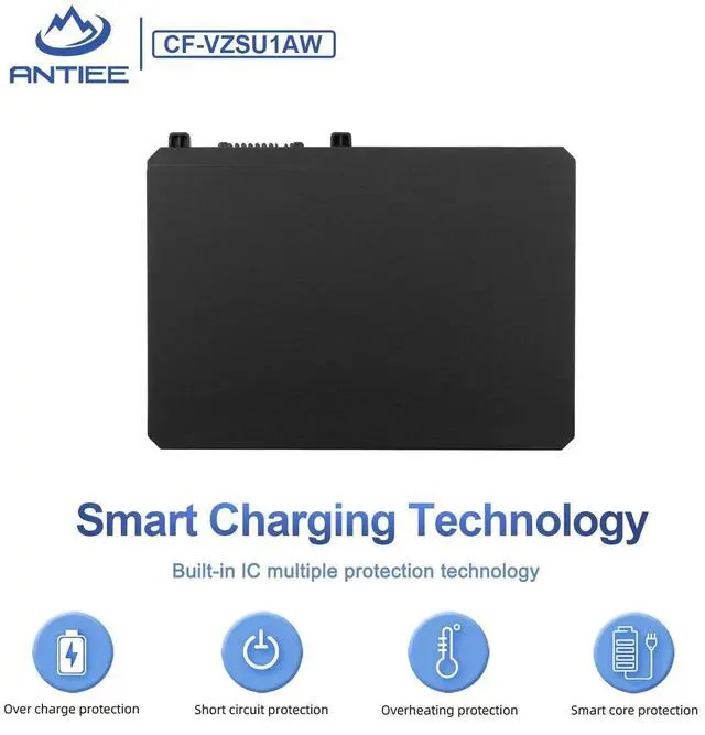 Alt view image 5 of 5 - ANTIEE CF-VZSU1AW Battery Replacement for Panasonic Toughbook CF-33, Toughbook CF-33AEHFATG, Toughbook CF-33AEQGATG, Toughbook CF-33mk1 Series, CF-VZSU1AJS, CF-VZSU1AR, CF-VZSU1AW 1950mAh 21.65Wh