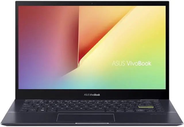 Alt view image 2 of 5 - ASUS VivoBook Flip 14 Thin and Light 2-in-1 Laptop, 14 FHD Touch Display, AMD Ryzen 7 4700U, 8GB DDR4 RAM, 512GB SSD, Glossy, Stylus, Windows 10 Home, Fingerprint Reader, Bespoke Black, TM420IA-DB71T