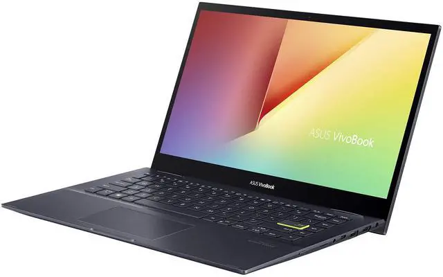 Alt view image 4 of 5 - ASUS VivoBook Flip 14 Thin and Light 2-in-1 Laptop, 14 FHD Touch Display, AMD Ryzen 7 4700U, 8GB DDR4 RAM, 512GB SSD, Glossy, Stylus, Windows 10 Home, Fingerprint Reader, Bespoke Black, TM420IA-DB71T
