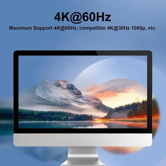 Alt view image 5 of 5 - HDMI KVM Switch 4 Computers 2 Monitors with 3 USB3.0 Ports, 4K@60Hz Dual Monitor KVM Switch 4 Port for 4 PCs Share 2 Monitors, Support Button Switch, Adaptive EDID, 4 in 2 Out