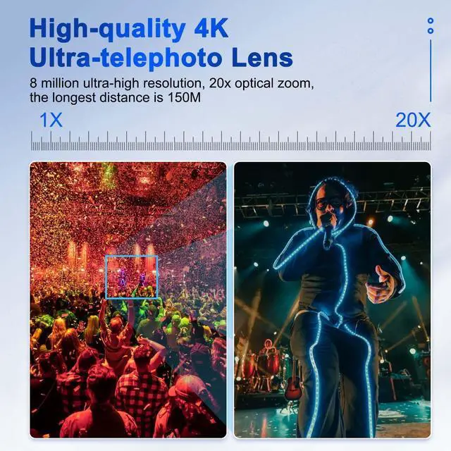 Alt view image 4 of 5 - ADKIDO PTZ Camera, 4K 20X HDMI Camera Support AI Optical Zoom Video and POE with Network IP Live Streaming, Simultaneous 3G-SDI and USB Video Output, for Conferences, Church, Teaching