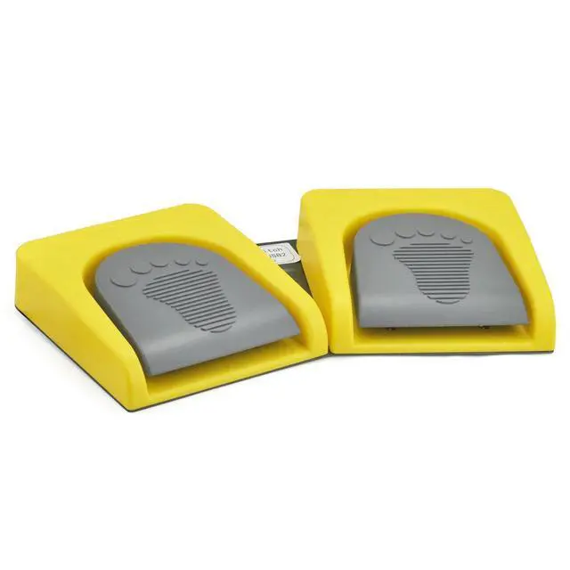 Alt view image 2 of 5 - iKKEGOL USB Double 2 Foot Switch Control Pedal Video Game Customized PC Keyboard Multimedia Key Free Drive HID for Push to Talk Yellow