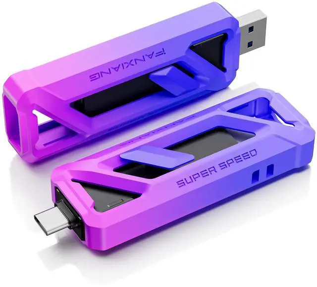 Main image of fanxiang Flash Drive 512GB, Up to 2050MB/s USB 3.2 Gen2×2, USB Drive with USB A + Type C, 2-in-1 USB Memory Stick Thumb Drive for iPhone/Android/Windows/MacPC/Laptops, FF958