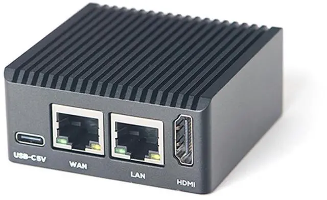 Alt view image 4 of 5 - FriendlyElec NanoPi R3S Mini Router OpenWRT, 2GB LPDDR4X RAM 32GB eMMC, with Dual-Gbps Ethernet for Smart Home Office Gateway IoT NAS Applications, Support Debian Ubuntu OS (2+0GB with Metal Case)