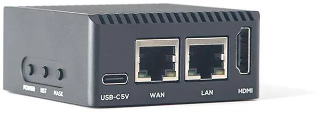 Alt view image 3 of 5 - FriendlyElec NanoPi R3S Mini Router OpenWRT, 2GB LPDDR4X RAM 32GB eMMC, with Dual-Gbps Ethernet for Smart Home Office Gateway IoT NAS Applications, Support Debian Ubuntu OS (2+0GB with Metal Case)