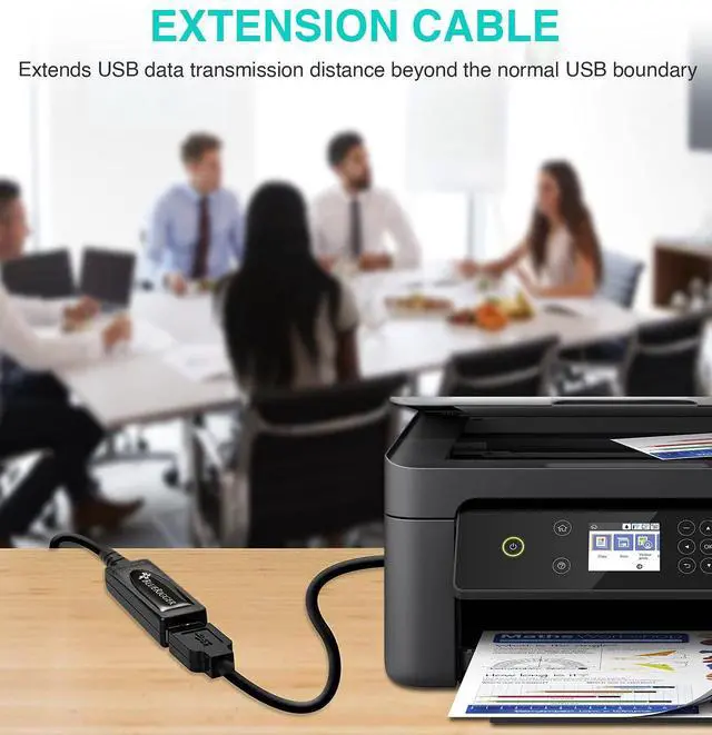 Alt view image 4 of 5 - BlueRigger USB Extension Cable (25FT/7.5M, Long Active USB2.0 Extender, Male to Female Repeater, Data Transfer Cord)- for Game Consoles, Printer, Camera, Keyboard, Hard Drives